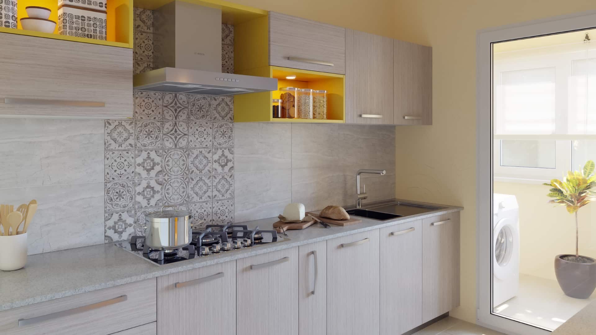 Marigold Parallel Modular Kitchen